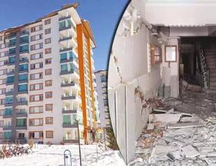 Buildings in Malatya heavily ruined from inside after quakes