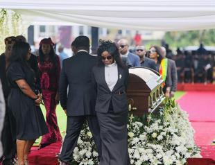 Ghana president among mourners at funeral of Christian Atsu