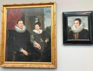 Two halves of Flemish family portrait reunited