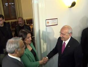 Nation Alliance candidate Kılıçdaroğlu visits HDP