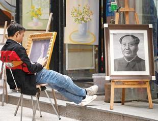 Chinas art factory painters turn from fakes to originals
