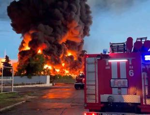 Russian official: Drone causes fire at Crimea oil reservoir