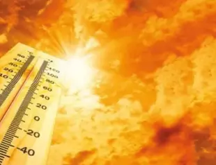 Desert heat, sudden rain showers across country