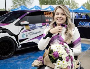 Woman becomes first disabled racer in country