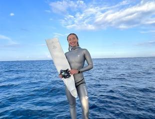 Turkish freediver breaks Asian continent record
