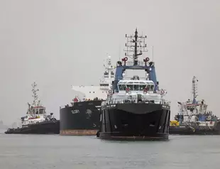 Hong Kong-flagged vessel briefly runs aground in Egypts vital Suez Canal