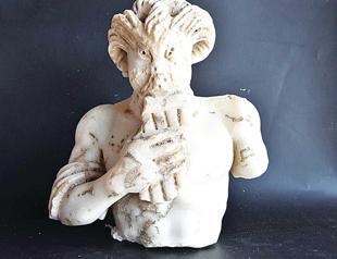 1,700-year-old Pan statue unearthed in Istanbul