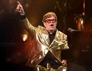 Emotional Elton John closes out Glastonbury festival