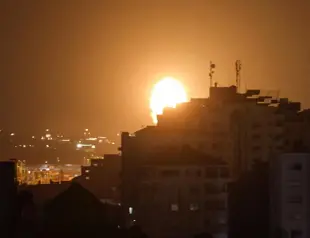 Israel launches air strikes on Gaza as troops withdraw from Jenin