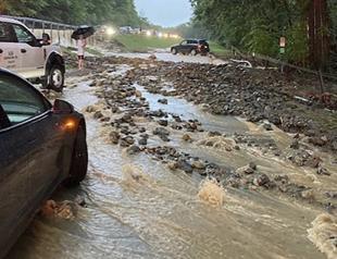 Extreme flooding overwhelms New York roadways