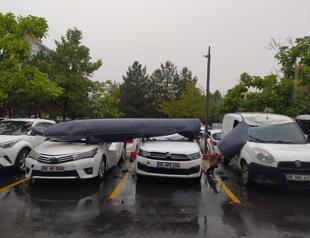 F4 fighter jet part falls onto parking lot in Ankara