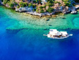 City swallowed by sea now center of boat tours
