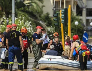 Rescues underway in flood-hit Greek towns as toll rises to 11