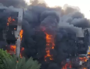 Central Khartoum in flames as war rages across Sudan