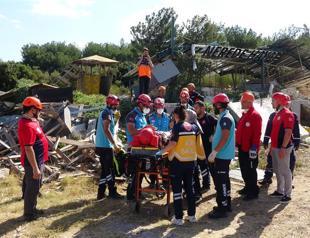 Int’l teams hold emergency drill in Çanakkale