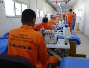 Prisoners produce textile materials for hospitals