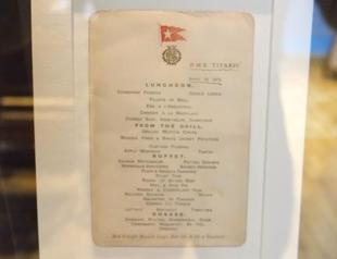Titanic menu sells for £84,000 at UK auction