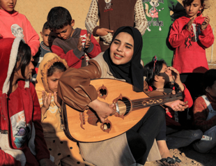 Music gives Gaza children respite from horrors of war