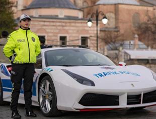 Seized luxury vehicles start policing patrol in Istanbul