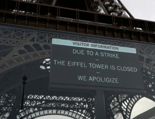Eiffel Tower closed as staff go on strike