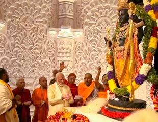 Modi opens flashpoint temple symbolising his changing India