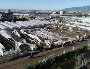 Downpours, tornadoes ravage Antalyas agricultural land