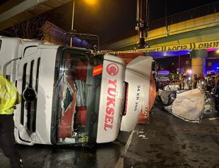 Truck overturns, killing 4 people in accident