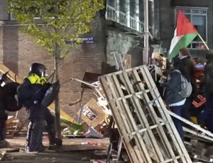 Police break up pro-Palestinian camp at Amsterdam university