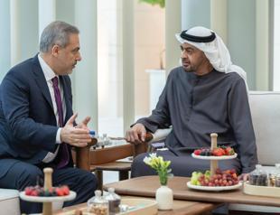 Fidan holds talks with UAE president on Gaza