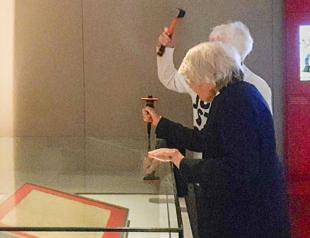 Two octogenarians charged over Magna Carta stunt