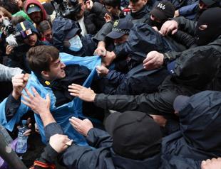 Fistfights in Georgian parliament as foreign influence bill looms