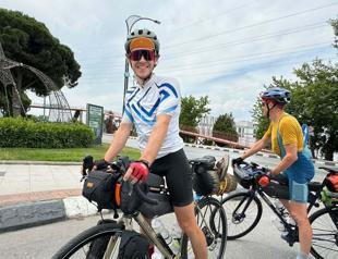 British father-son embark on cycling tour for quake survivors