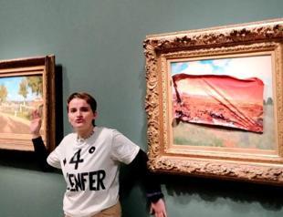 Activist arrested for attacking Monet painting