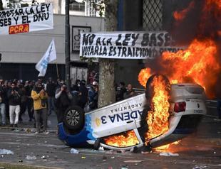 Argentines battle police as Milei reforms clear Senate hurdle