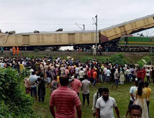 At least eight dead in India train crash after driver misses signal