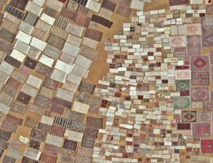 Turkish carpets undergo traditional sun treatment before export