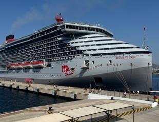Bodrum welcomes giant cruise ship