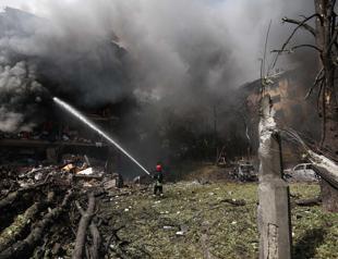 Ukrainian drone attack sparks fire at Russian oil refinery