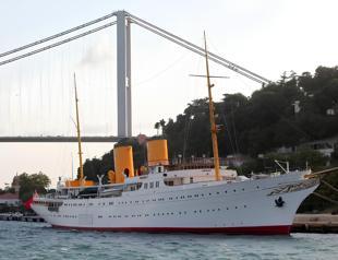 Savarona Yacht launched back to sea after maintenance