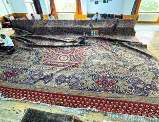 Carpet gifted to Peace Palace being restored in Aksaray