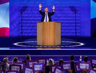 VP pick Tim Walz lauds Kamala Harris at Democratic convention