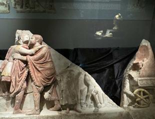 Embracing Roman emperors on display for the first time