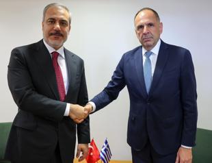 Turkish, Greek top diplomats meet in Brussels