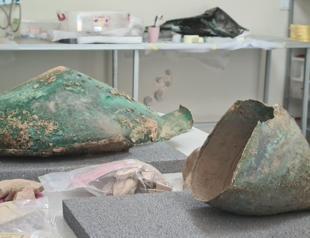 Urartian bronze shields unearthed at Van’s Ayanis Castle