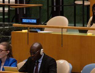 Palestinians take new seat at UN General Assembly