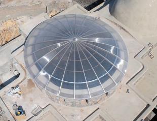 Dome installed for restored historic church after century