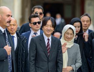 Japanese royal couple begins Istanbul trip, visits Hagia Sophia