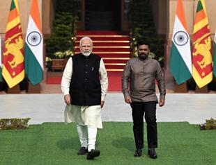 Sri Lanka president in India in first overseas trip