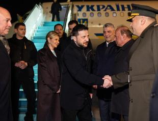 Ukrainian president Zelensky arrives in Türkiye for official talks