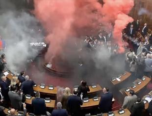 Serbian lawmakers injured during fight in parliament